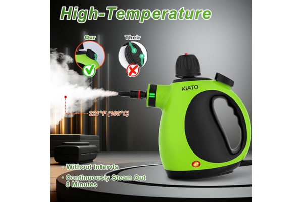 Best Vacuum Cleaner - Kiato Handheld Steam Cleaner, 10 in 1 Hand Held Steamer for Cleaning